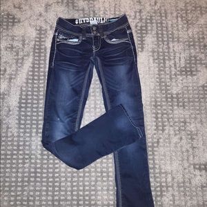 Womens Hydraulic Bootcut Jeans Size 2 